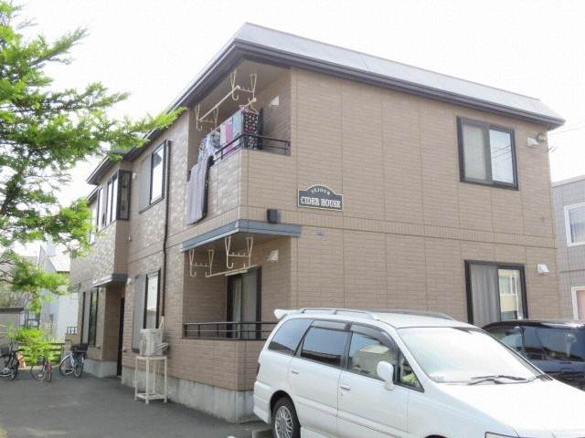 【札幌市北区新琴似五条のアパートの建物外観】