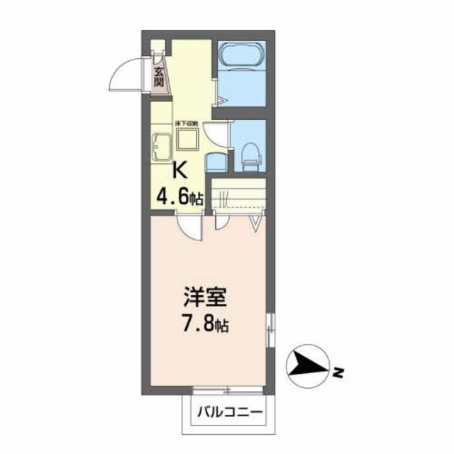 カトラン上杉の間取り