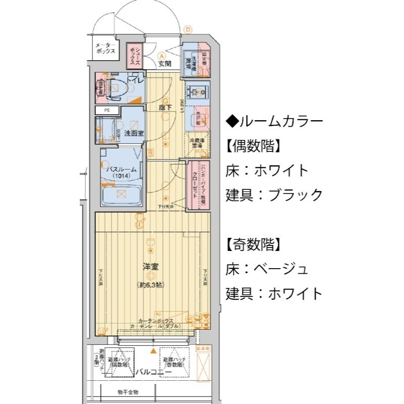 レオンコンフォート堀江公園の間取り