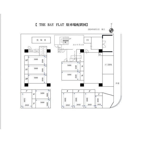 【THE BAY FLAT(ザベイフラット)の駐車場】