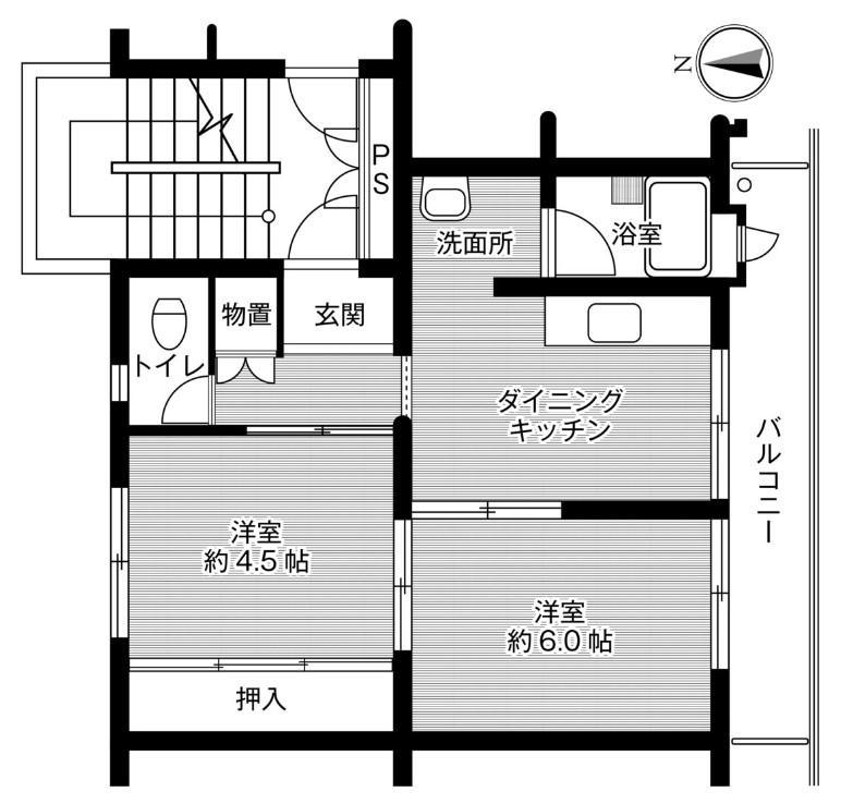 ビレッジハウス櫛引の間取り