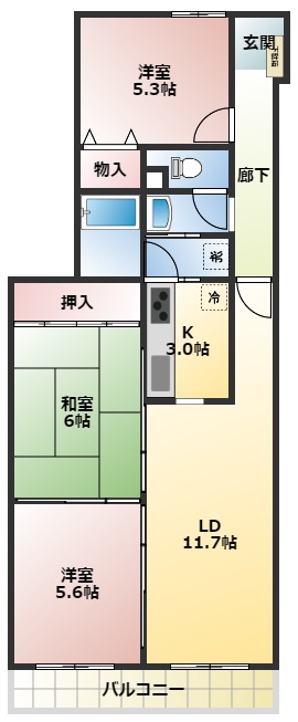 サンコート有松の間取り