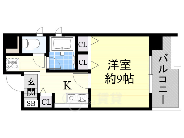 シャルマン新大阪の間取り