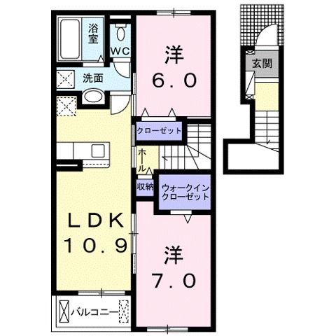 メゾンホープ　甲南IIの間取り