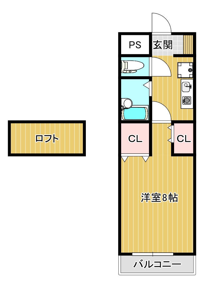 ルミエールガーデンI番館の間取り