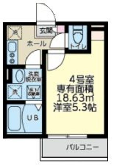 大和市渋谷のアパートの間取り