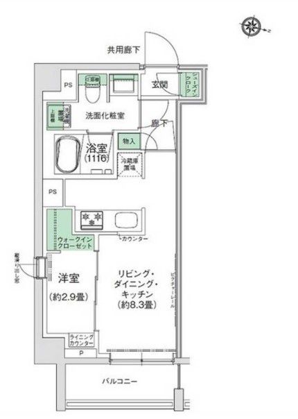 スタイリオ三軒茶屋の間取り