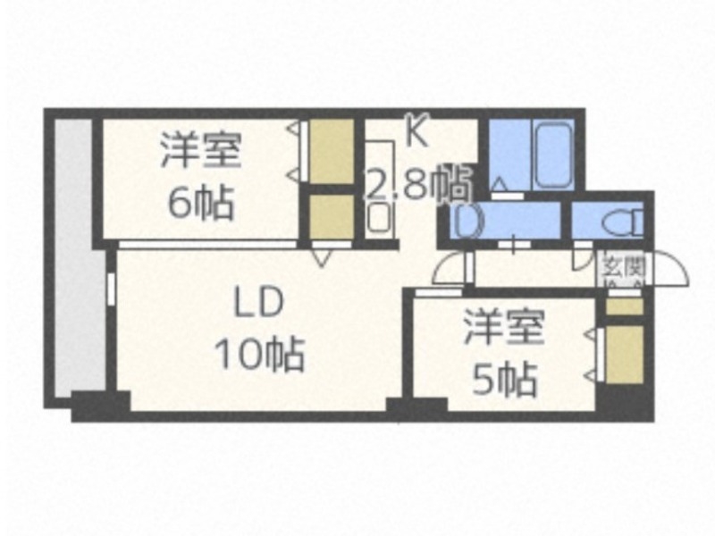 【モデナ山鼻の間取り】