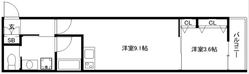 ウェルスクエア京都智恵光院の間取り