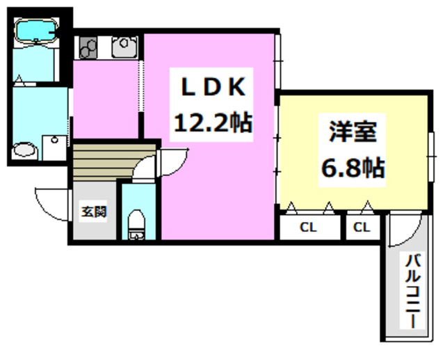 フジパレス千里丘III番館の間取り