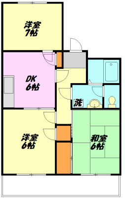 藤沢市本藤沢のマンションの間取り