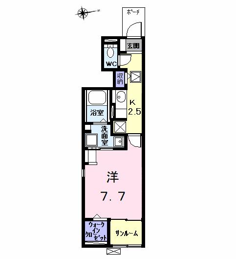 カルム石橋の間取り