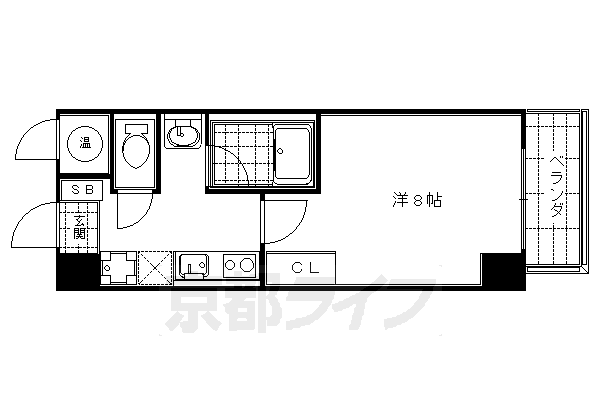 【シャントール二条の間取り】