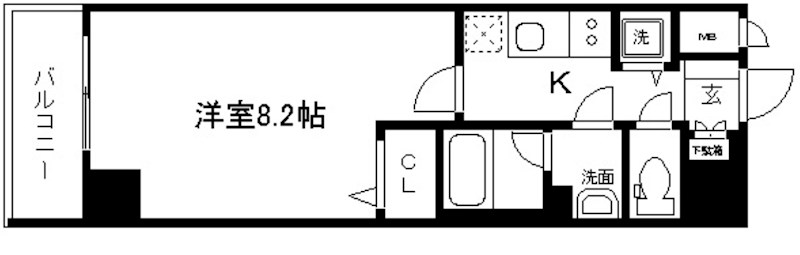 アスヴェル京都二条駅前IIの間取り