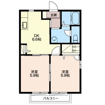 メゾン白鳥　Ａの間取り