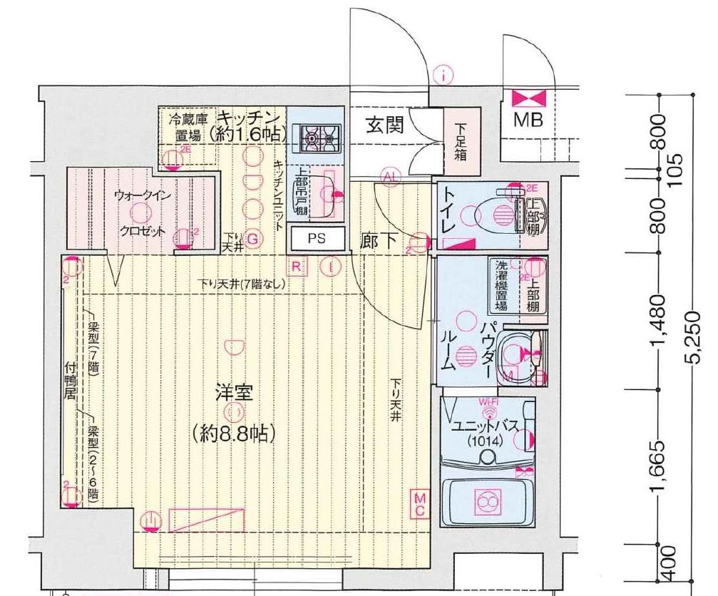 ララプレイスザ・京橋ステラの間取り