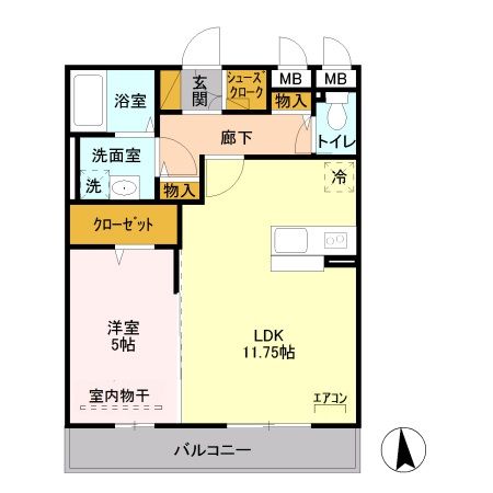 オルテシアIIの間取り