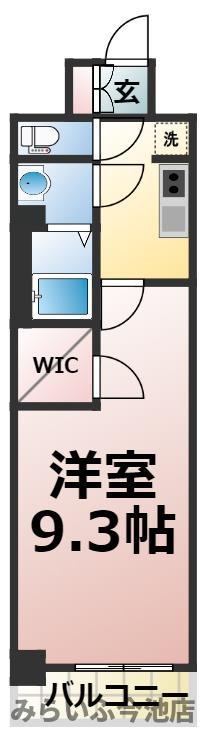 名古屋市東区代官町のマンションの間取り