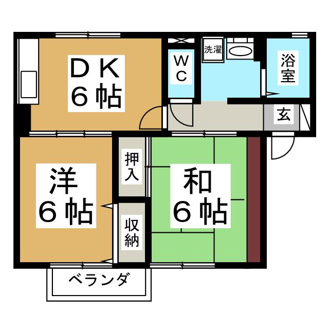 ヴィステリアＡの間取り