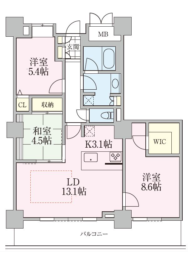 【ロイヤルパークスタワー南千住の間取り】