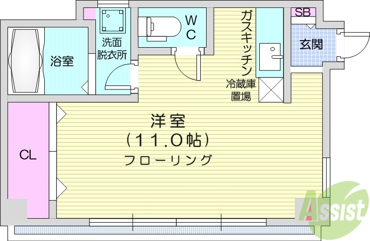 あかさかマンションの間取り