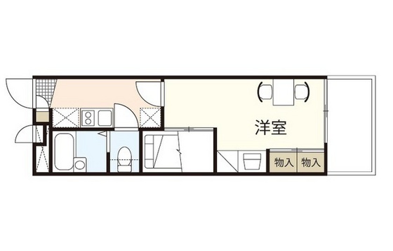 広島市中区国泰寺町のマンションの間取り