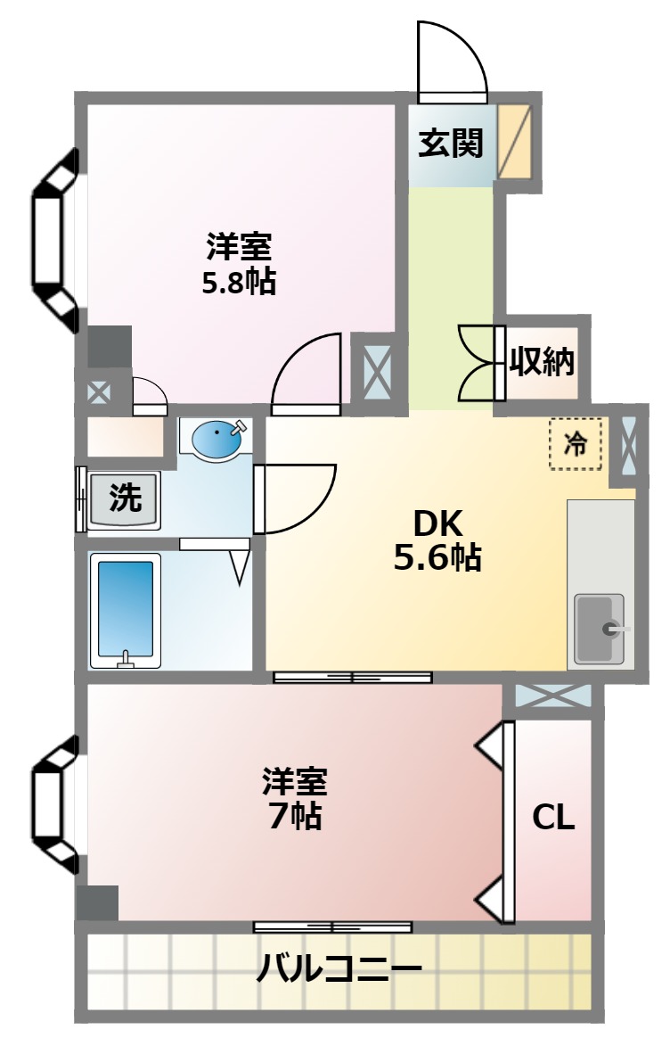 グレイスコート日吉の間取り