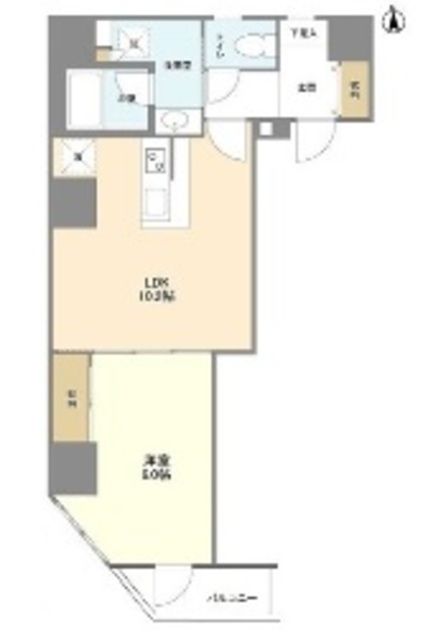 台東区三筋のマンションの間取り