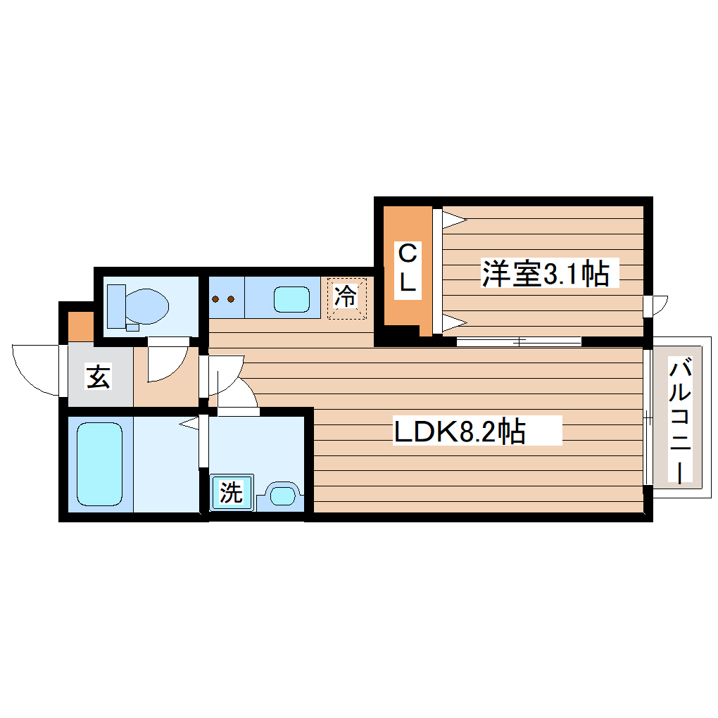 プログレス名取Iの間取り