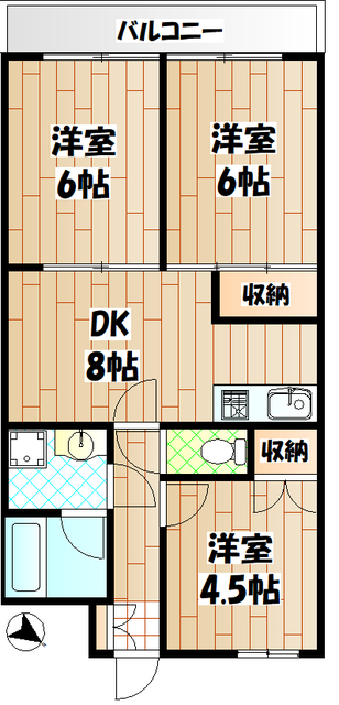 市ヶ尾センタービルの間取り