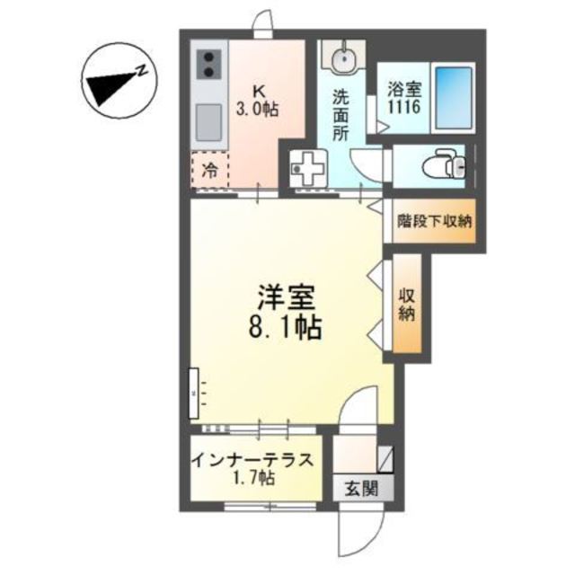 寝屋川市仁和寺本町のアパートの間取り