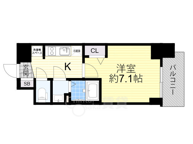 プレサンス新大阪ストリームの間取り