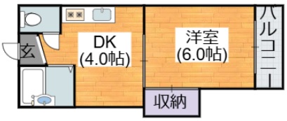 大阪市平野区加美正覚寺のマンションの間取り