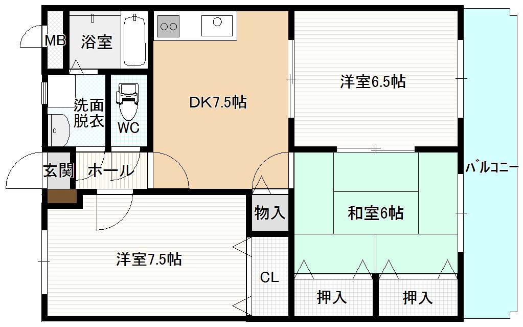 エクセルハイツの間取り