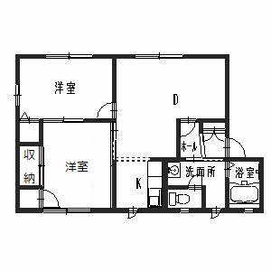 ラヴェール英賀保Ｂ棟の間取り