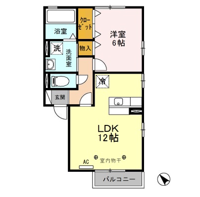 リビングタウン那須塩原Bの間取り