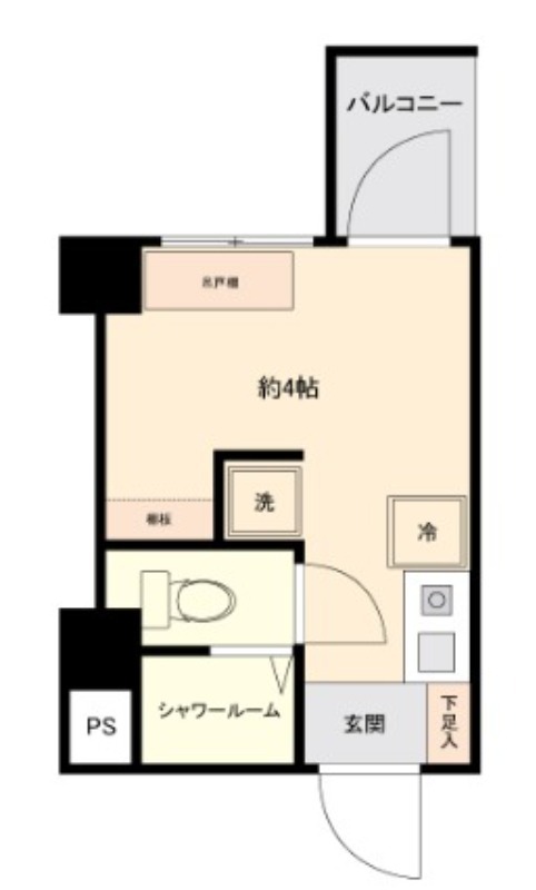 品川区小山のマンションの間取り