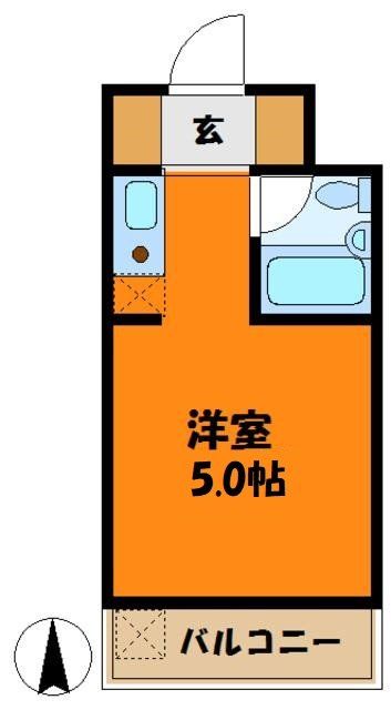 川崎市中原区木月大町のマンションの間取り