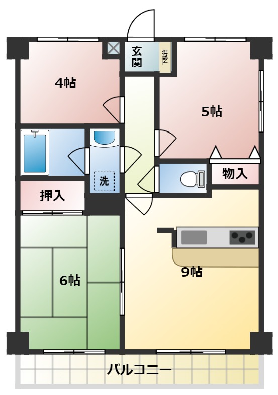 朝霞市仲町のマンションの間取り