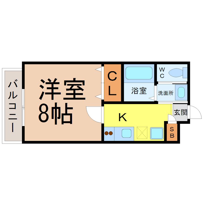 プライマル名古屋吹上の間取り