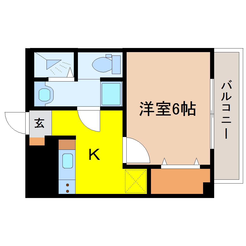 コーポラス五城の間取り