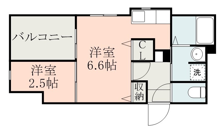 鹿児島市真砂町のマンションの間取り