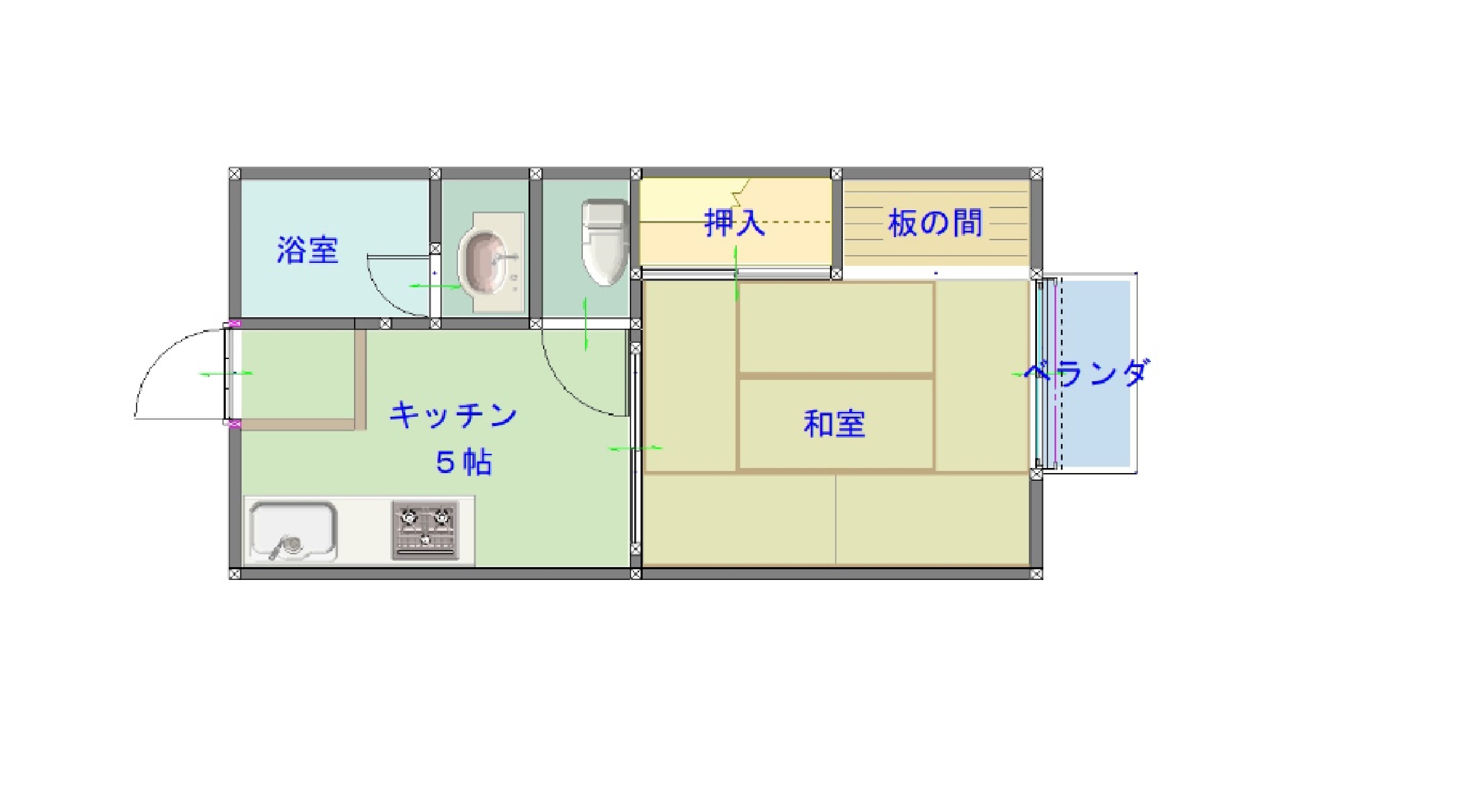 雅ハイツの間取り