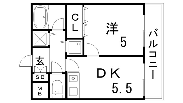 フルール妙法寺の間取り