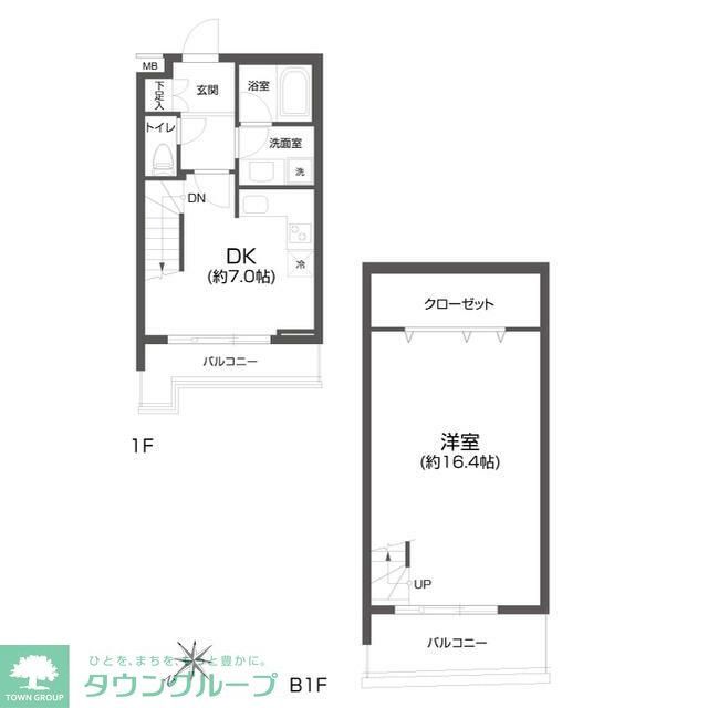 目黒区東山のマンションの間取り