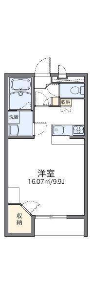 レオパレスルヴェーデュソレーユの間取り