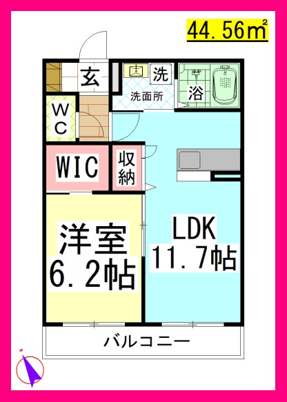 JH　クレスタ湘南の間取り