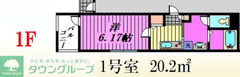 さいたま市南区大谷場のアパートの間取り