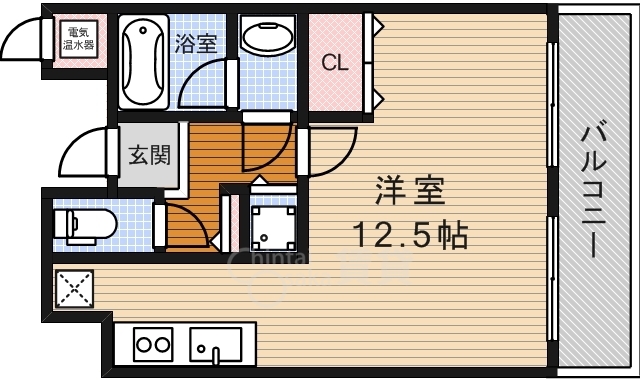 箕面市坊島のマンションの間取り