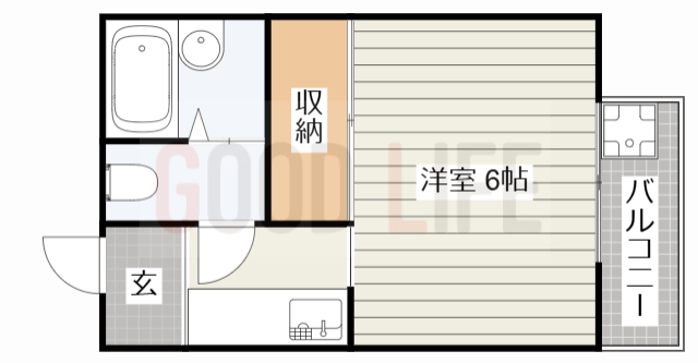 加東市山国のアパートの間取り